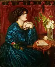 Jane Morris (The Blue Silk Dress) (1868), Kelmscott Manor