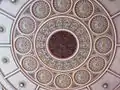 Decorative plaster ceiling c1880 at Plough Lane Chapel, Lion Street, Brecon.