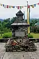 A monument dedicated to mountaineers located at the museum
