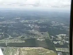 Sun City Hilton Head, looking south west from 3,500ft.
