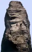 Dent de la Rancune, a challenging climbing site in the Chaîne des Puys, France.