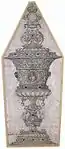 Design for a Cup for Jane Seymour, Hans Holbein the Younger and Workshop, 1536, with zones in both Islamic-derived arabesque or moresque style and classically derived acanthus volutes