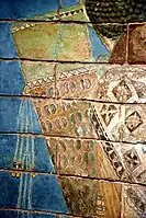 Detail. Royal guard carrying a quiver, member of the so-called Immortals (the 1000 special royal guards). From Susa, Iran. 521-500 BCE. British Museum
