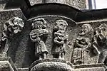 Portal relief possibly depicting nyckelharpa players, c. 1350 Källunge Church, Gotland, Sweden.