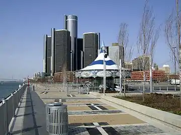 Rivard Plaza includes a Merry-Go-Round