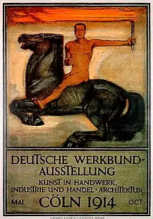 Peter Behrens, Deutscher Werkbund exhibition poster (1914)
