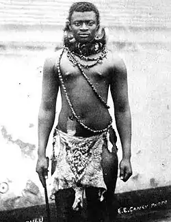 Image 2King Dinuzulu, wearing what is perhaps the necklace from which the original Wood Badge beads came (from Wood Badge)
