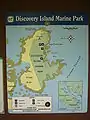 The map on display at the campground.