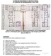 Layout of the ground floor of the Château-Vieux in 1695, at the arrival of Monseigneur.