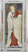 Fresco from anonymous painter 15th century Brixen school (Italy)