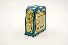 Donation box of the Merkas Yeshivot Bnei Akiva B'Israel, 1960-70s, Tel Aviv, in the collection of the Jewish Museum of Switzerland.