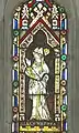Stained glass of St. Leonard of Noblac in the parish church: mid-14th century, restored in 1859