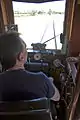 Driver's cab of CPH 24 on the Main Southern railway line
