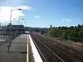 Looking towards station building from end of platform 1