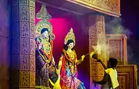 Durga Pujan in Dhaka.