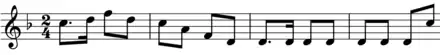 Fourth movement, main theme