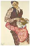 Lovers – Self-Portrait with Wally, c. 1914 – 1915