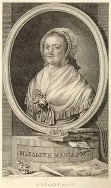 Engraved portrait by Reinier Vinkeles for the novel Reinhart (1791–1792), after a drawing by Isaac van 't Hoff