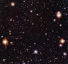 Image of the Chandra Deep Field South estimated by Kimberly Arcand as showing 5000 black holes