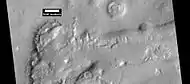 Dipping layers, as seen by HiRISE under HiWish program This is an enlargement of a previous image.