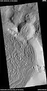 Ribbed terrain, as seen by HiRISE under HiWish program