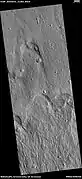 Crater ejecta, as seen by HiRISE under HiWish program
