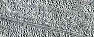 Close, color view of Lineated valley fill, as seen by HiRISE under HiWish program