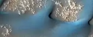 Close, color view of dunes, as seen by HiRISE under HiWish program