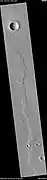 Ridge cutting across another larger ridge, as seen by HiRISE under HiWish program