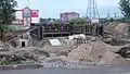 Construction of a pedestrian tunnel in 2011