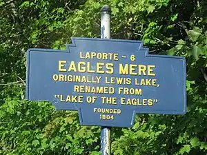 Official logo of Eagles Mere, Pennsylvania