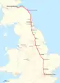 East Coast Main Line Map includes Scotland