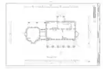 Main Floor Plan of Edgewater, measured about 1974.