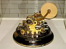 Image 21Stock telegraph ticker machine by Thomas Edison (from History of telecommunication)