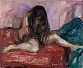 Weeping Nude, 1913–1914, .mw-parser-output .frac{white-space:nowrap}.mw-parser-output .frac .num,.mw-parser-output .frac .den{font-size:80%;line-height:0;vertical-align:super}.mw-parser-output .frac .den{vertical-align:sub}.mw-parser-output .sr-only{border:0;clip:rect(0,0,0,0);clip-path:polygon(0px 0px,0px 0px,0px 0px);height:1px;margin:-1px;overflow:hidden;padding:0;position:absolute;width:1px}110&nbsp;cm ×&nbsp;135&nbsp;cm (43+1⁄4&nbsp;in ×&nbsp;53+1⁄4&nbsp;in), Munch Museum, Oslo