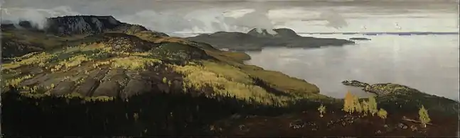Autumn Landscape of Lake Pielisjärvi by Eero Järnefelt, 1899