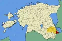 Värska Parish within Põlva County.