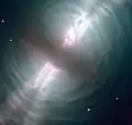Image produced from exposures in visible and infrared light from Hubble’s Wide Field Camera 3.