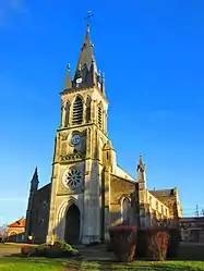 The church in Rouvres-en-Woëvre