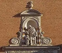 Church of Saint-Exupère (detail of the facade).