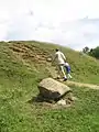 The reconstructed barrow.