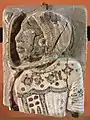 Faience decoration of an enemy. From the palace of Ramses III at Tell el-Yahudiya. Louvre