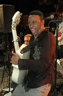 Santos performing live