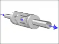 A simple one-way ball-type check valve, in its "open" state acts as a diode in its conducting state.