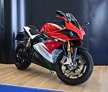 Electric motorcycles were on display by Energica Motor Company