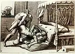 This image has been made from two engravings. The first engraving is from the Albertina museum and the second is form the British Museum.