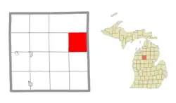Location within Missaukee County