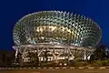 Esplanade Theatres on the Bay at blue hour