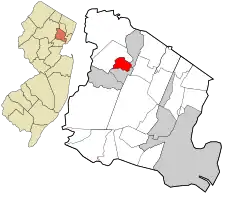 Location in Essex County and the state of New Jersey.