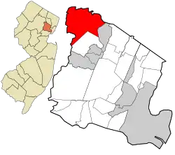 Location in Essex County and the state of New Jersey.